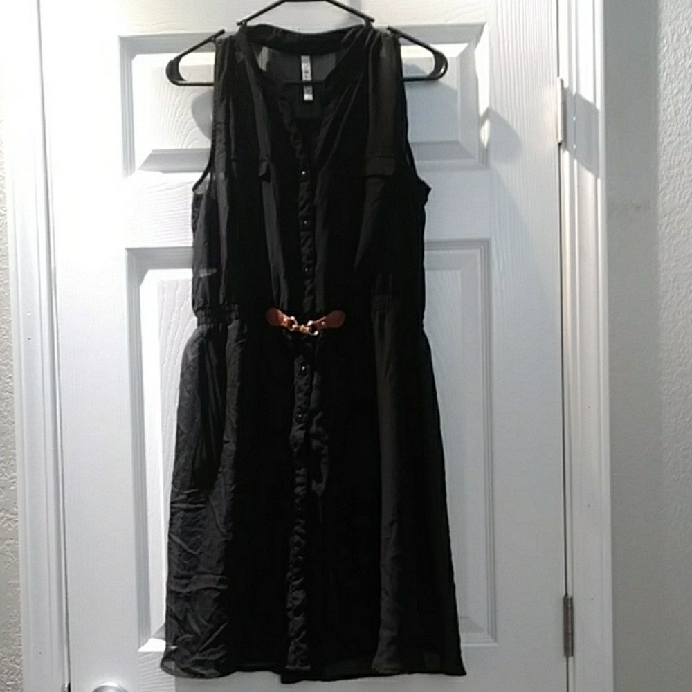 XL Sheer R n B Dress w/ middle clasp